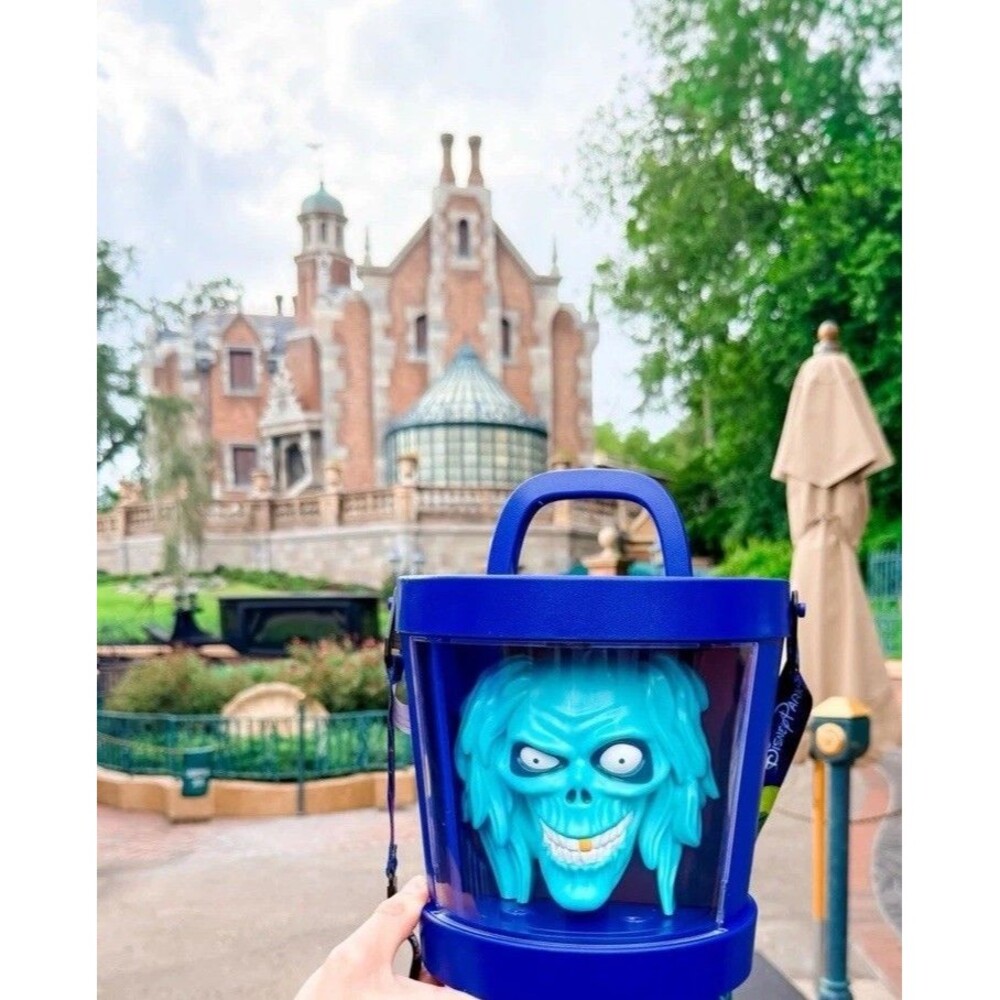 2026 Disney The Haunted Mansion Hatbox Ghost Popcorn Bucket Light Up